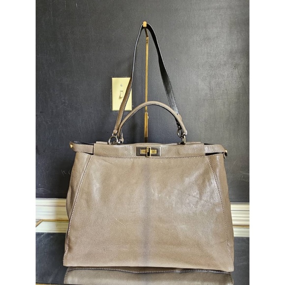 Authentic Fendi Peekaboo Bag Ombre Leather Regular Medium - Picture 1 of 16